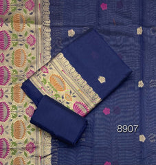 Classy Weaves Muga Cotton Silk Suit Set - Yanchi