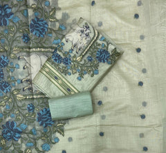 Classy Weaves Muga Cotton Silk Suit Set - Yanchi