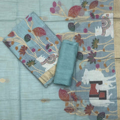 Classy Weaves Muga Cotton Silk Suit Set - Yanchi