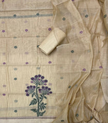 Classy Weaves Muga Cotton Silk Suit Set - Yanchi