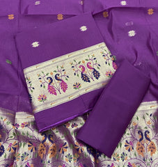 Classy Weaves Muga Cotton Silk Suit Set - Yanchi