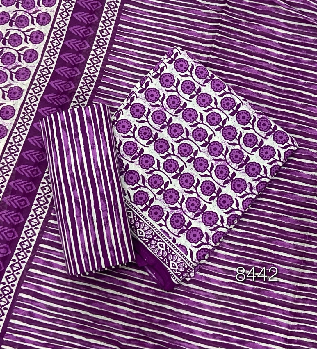(Copy) Celestial Pure Cotton Print Suit Set (Luxury Feel) - Yanchi