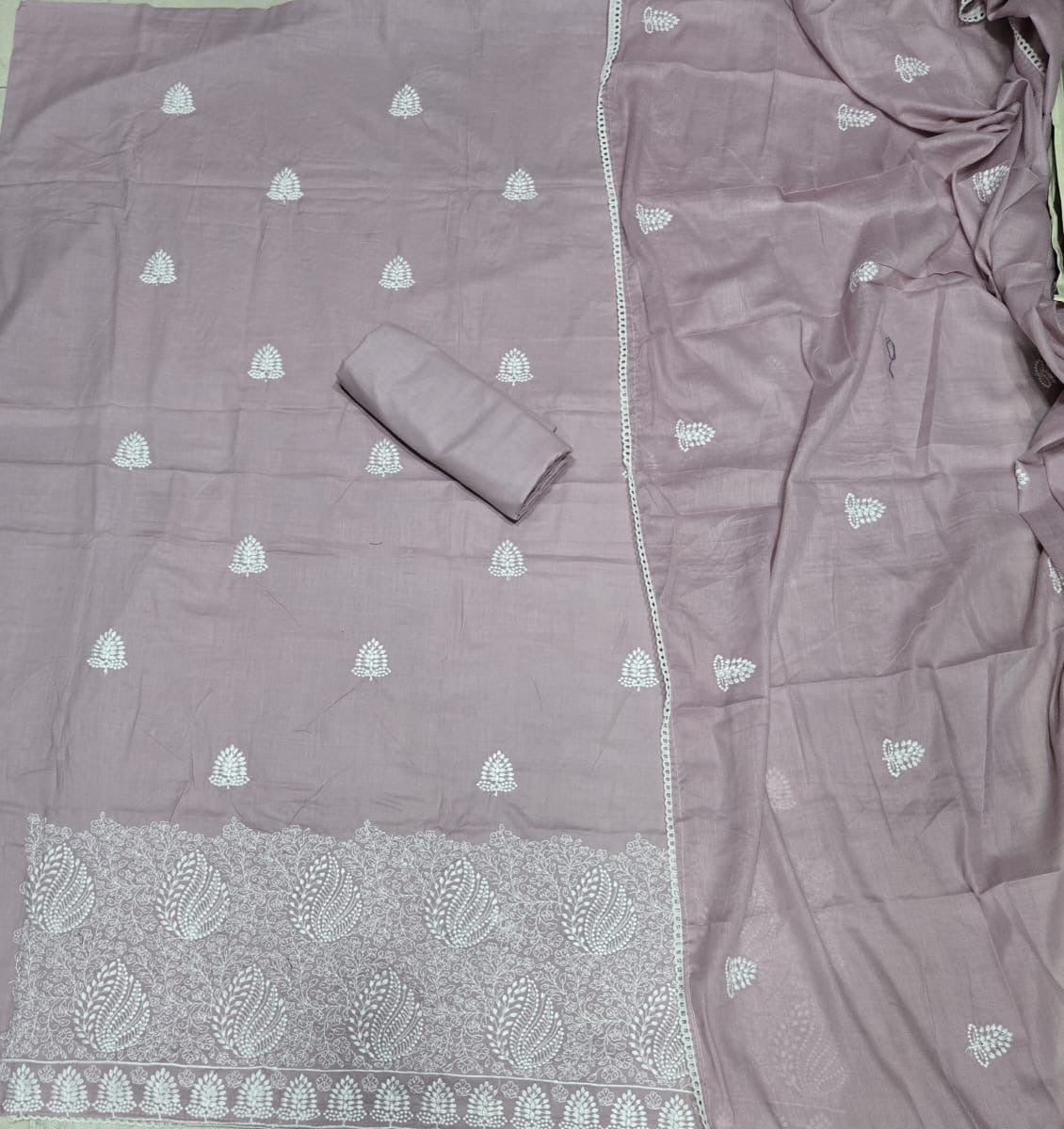 Cotton Chikankari Suit Set D2 - Yanchi