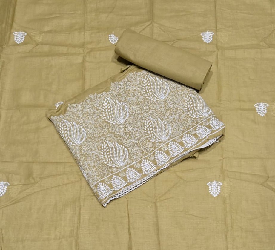 Cotton Chikankari Suit Set D2 - Yanchi