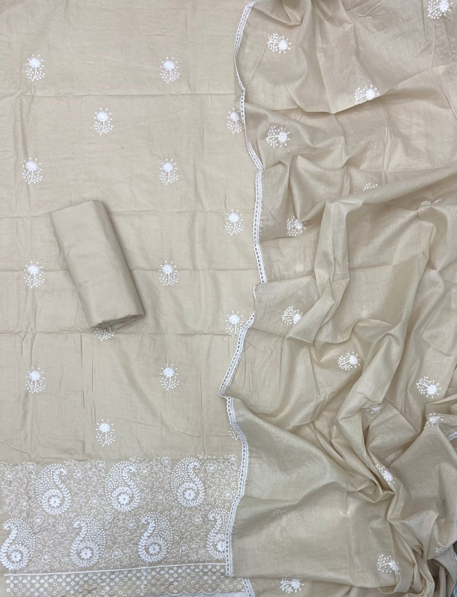 Cotton Chikankari Suit Set D3 - Yanchi