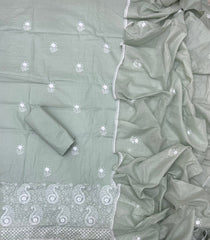 Cotton Chikankari Suit Set D3 - Yanchi