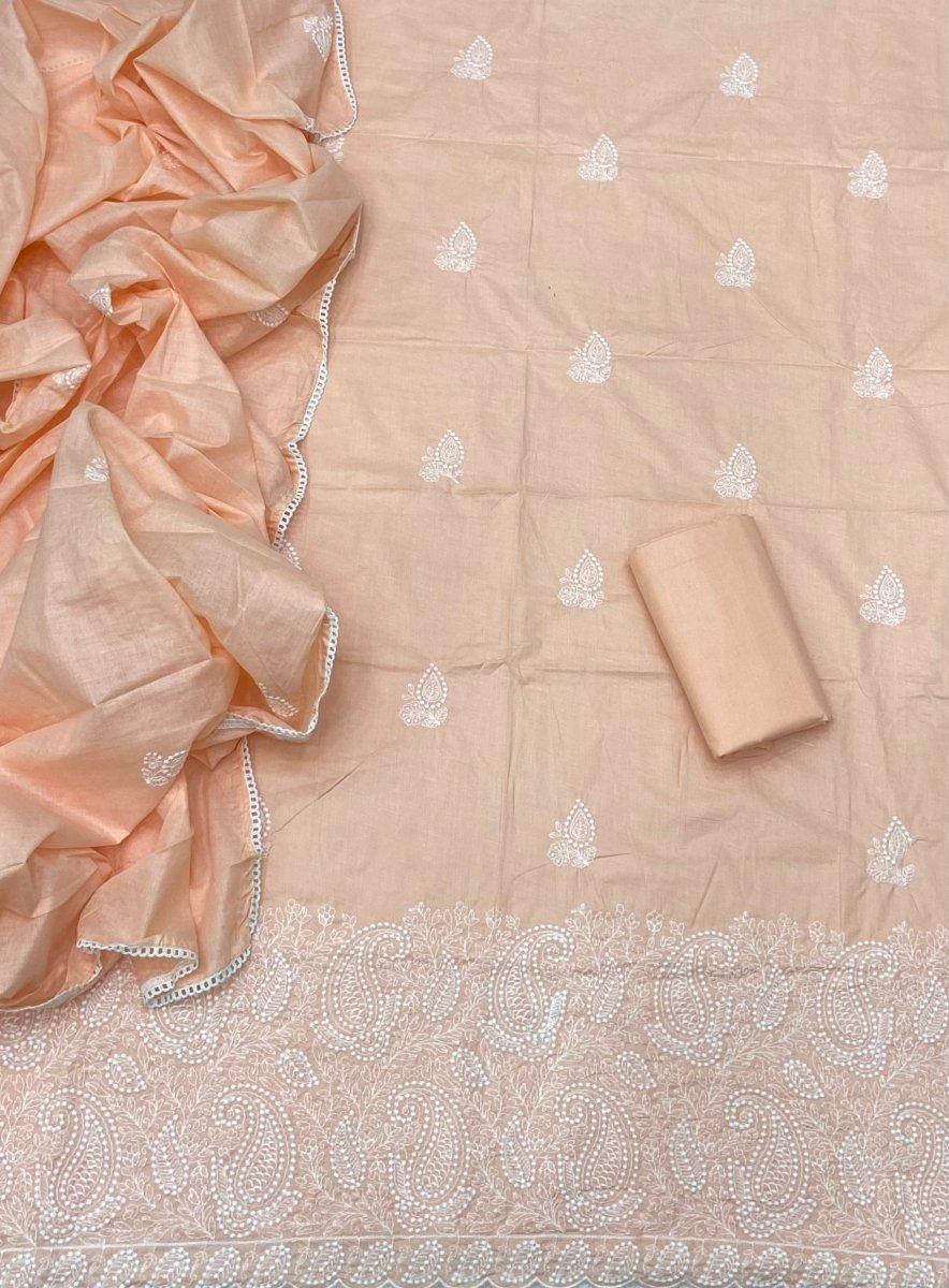 Cotton Chikankari Suit Set D4 - Yanchi