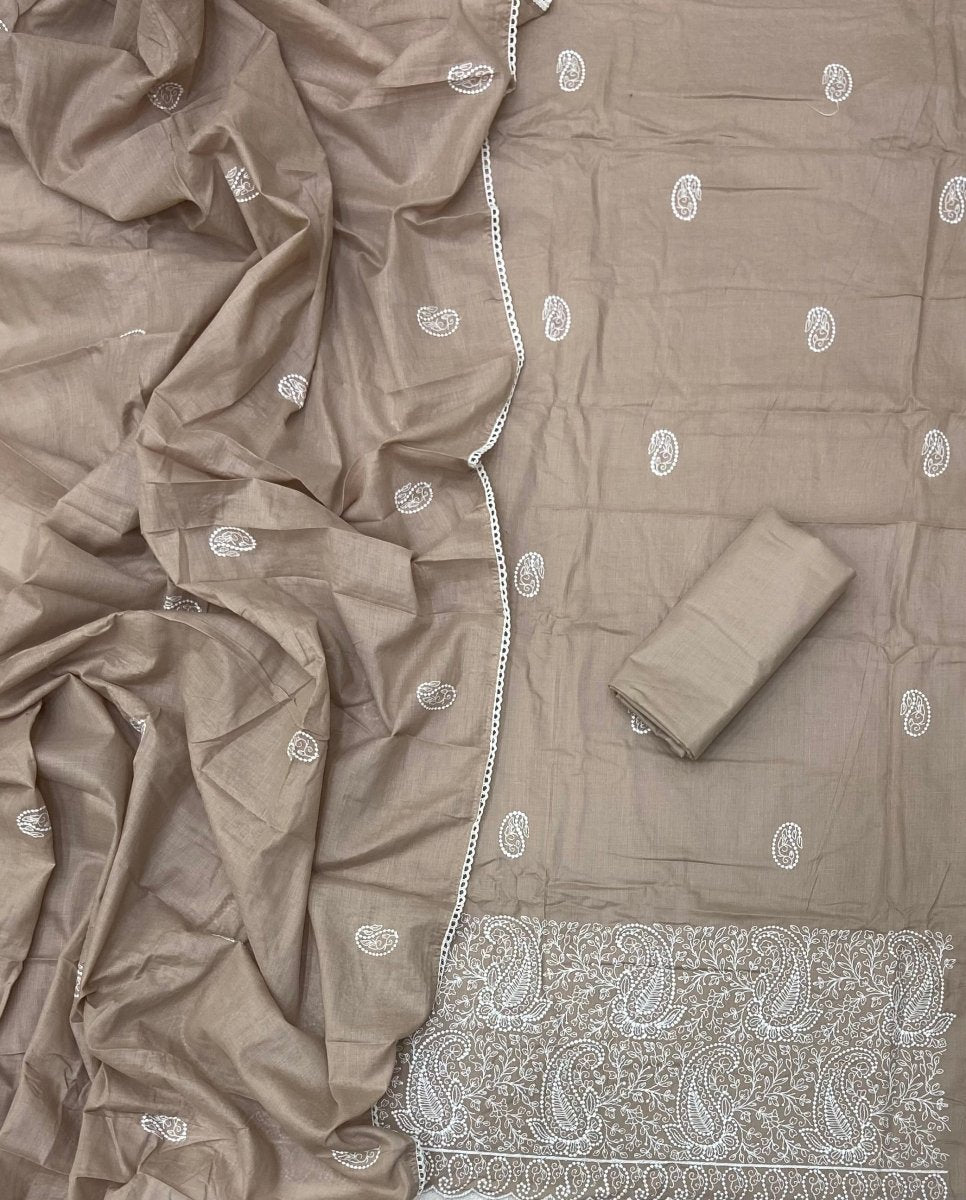 Cotton Chikankari Suit Set D4 - Yanchi