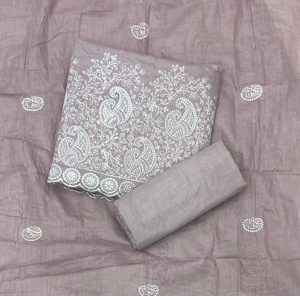 Cotton Chikankari Suit Set D4 - Yanchi