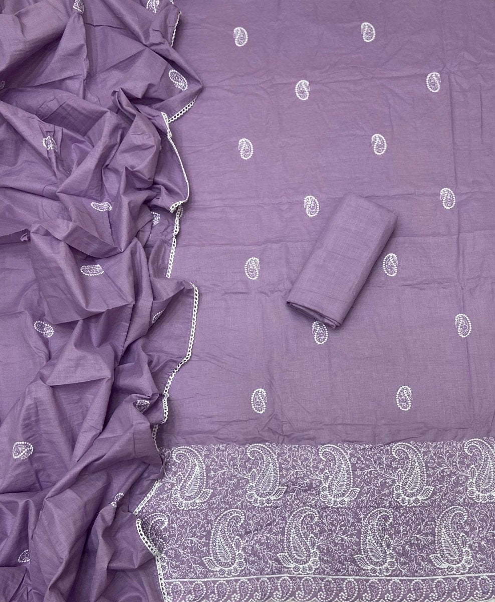 Cotton Chikankari Suit Set D4 - Yanchi