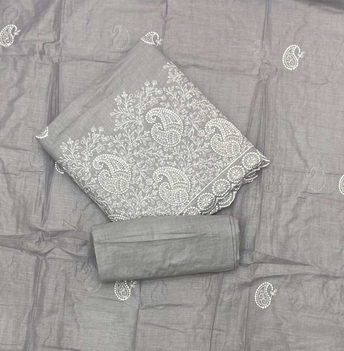 Cotton Chikankari Suit Set D4 - Yanchi
