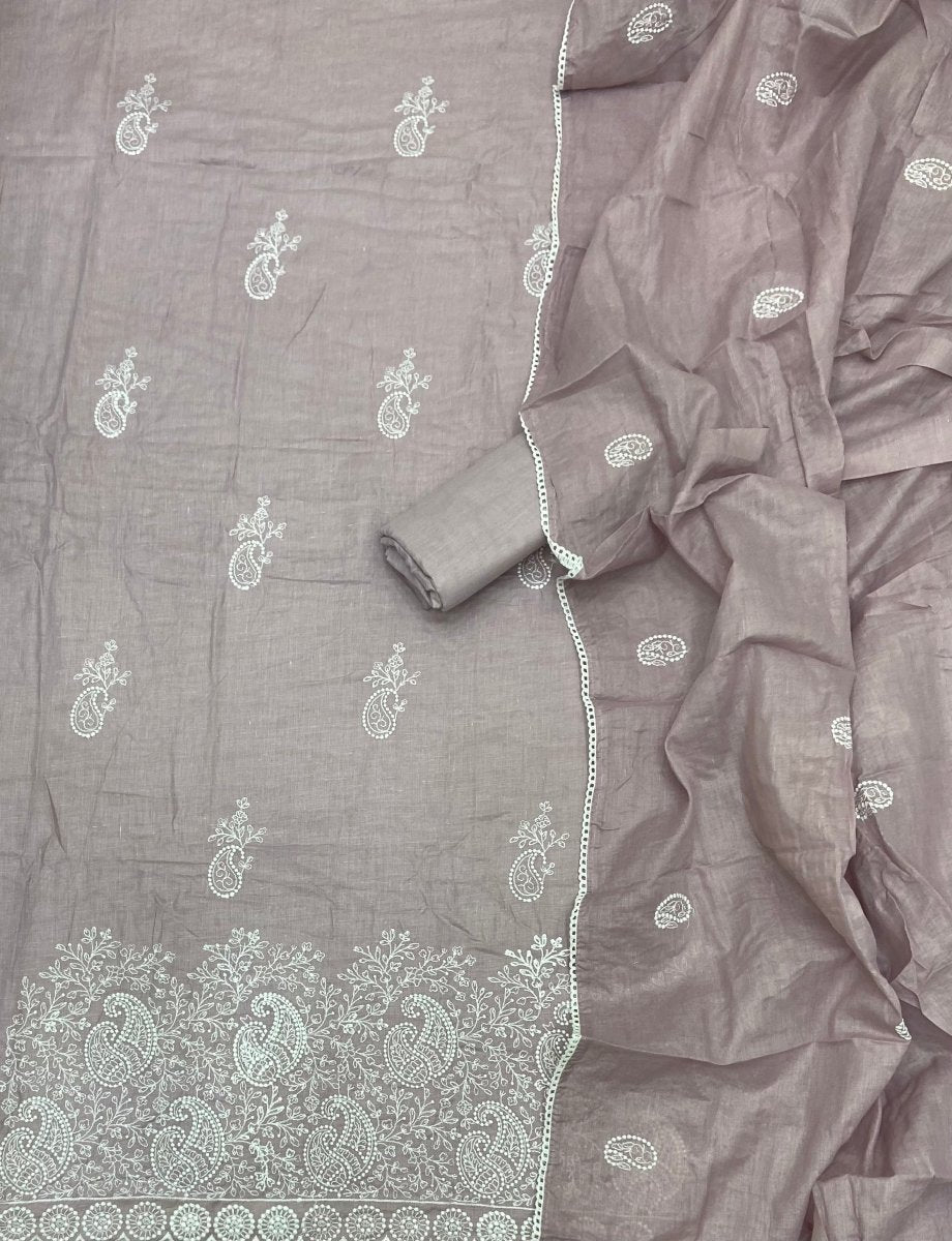 Cotton Chikankari Suit Set D4 - Yanchi
