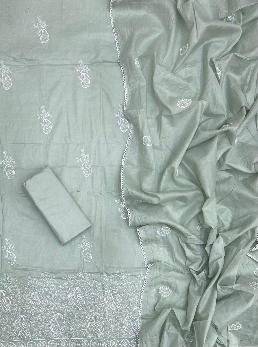 Cotton Chikankari Suit Set D6 - Yanchi
