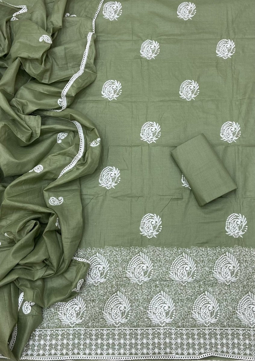 Cotton Chikankari Suit Set D7 - Yanchi