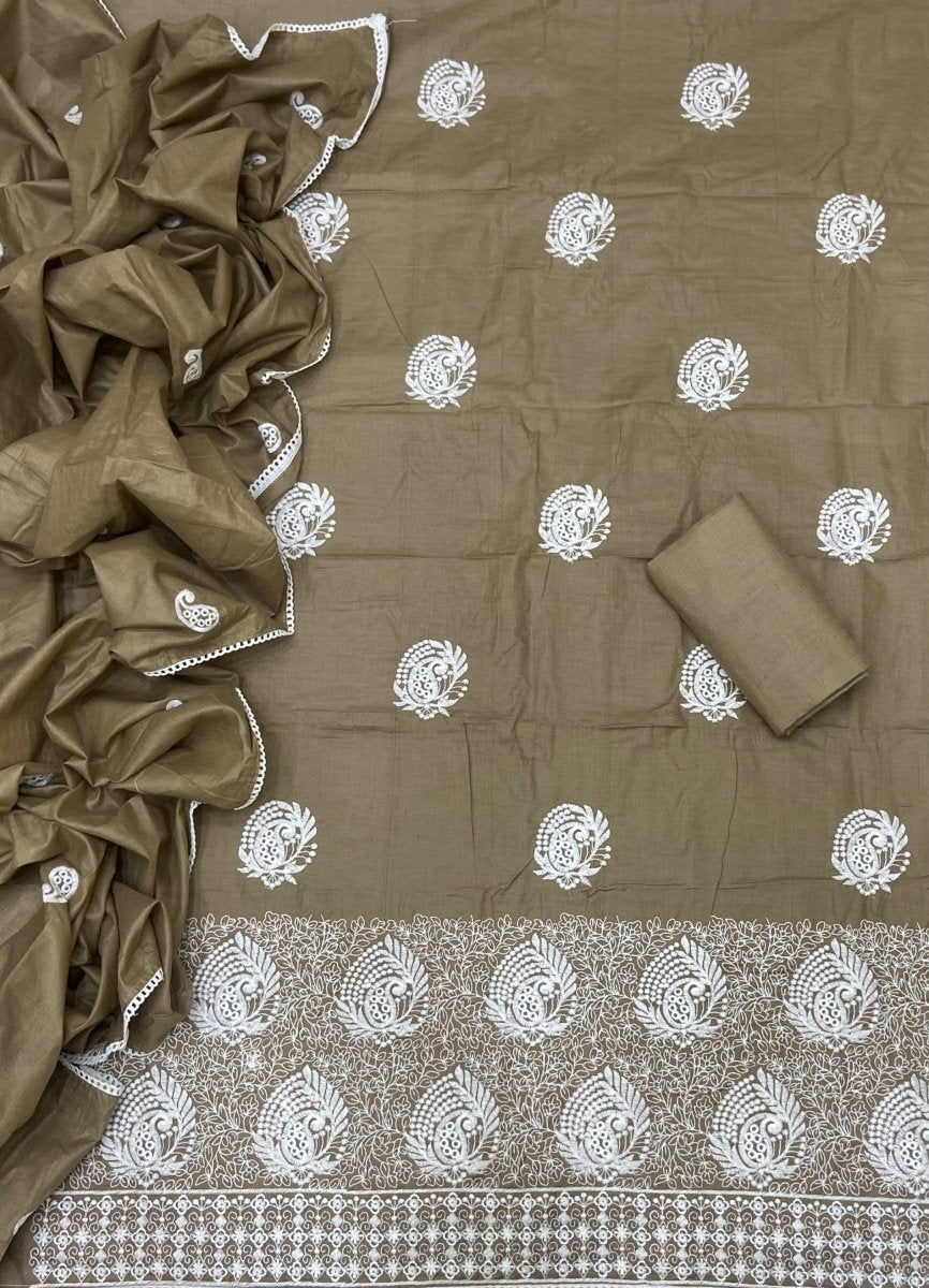 Cotton Chikankari Suit Set D7 - Yanchi