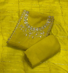 Dhamaka Offer Crunchy Suit Set With Zari & Sequins Work - Yanchi