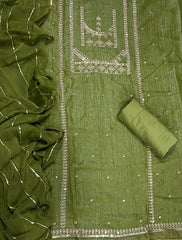 Dhamaka Offer Crunchy Suit Set with Zari Thread & Sequins Work - Yanchi