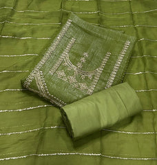 Dhamaka Offer Crunchy Suit Set with Zari Thread & Sequins Work - Yanchi