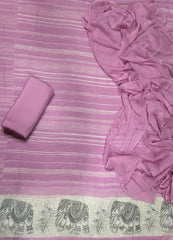 Dhamaka Offer Elegant Linen Cotton Suit Set with Swarovski Work - Yanchi