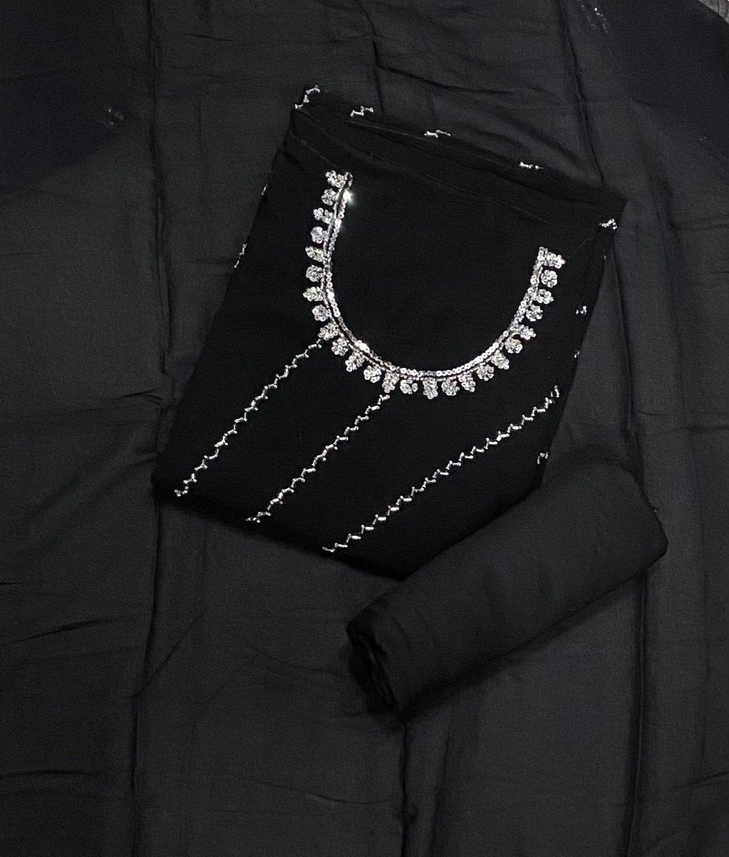 Dhamaka Offer Georgette Suit Set With Cutdana & Sequins Work - Yanchi