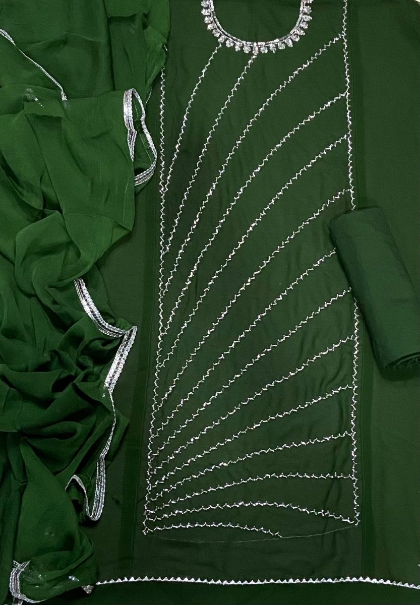 Dhamaka Offer Georgette Suit Set With Cutdana & Sequins Work - Yanchi