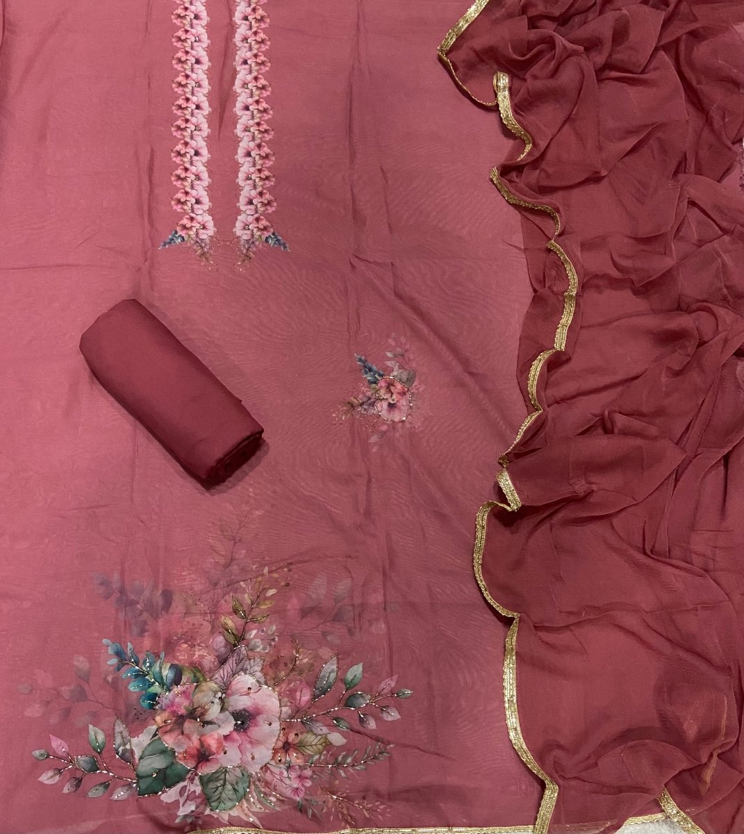 Dhamaka Offer Organza Suit Set with Khatli Work - Yanchi