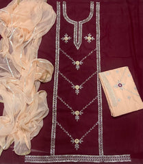 Dhamaka Offer Shimmer Suit Set with Heavy Sequins & Zari Thread work(Bottom work) - Yanchi