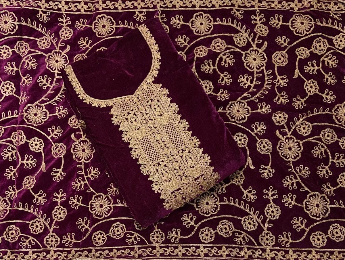 Dhamaka Offer Velvet Winter Suit Set(DN113) - Yanchi