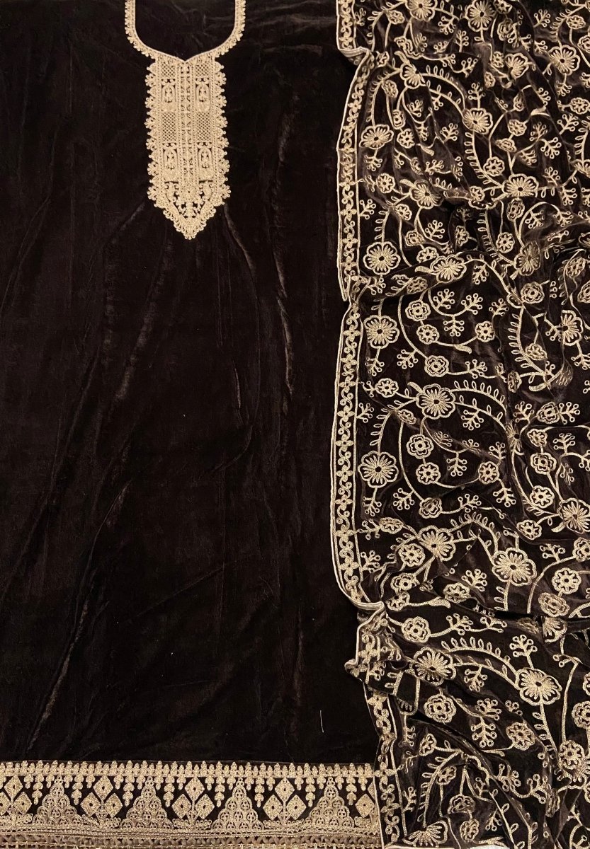 Dhamaka Offer Velvet Winter Suit Set(DN11650) - Yanchi