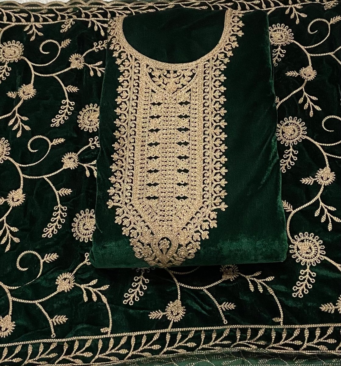Dhamaka Offer Velvet Winter Suit Set(DN130) - Yanchi