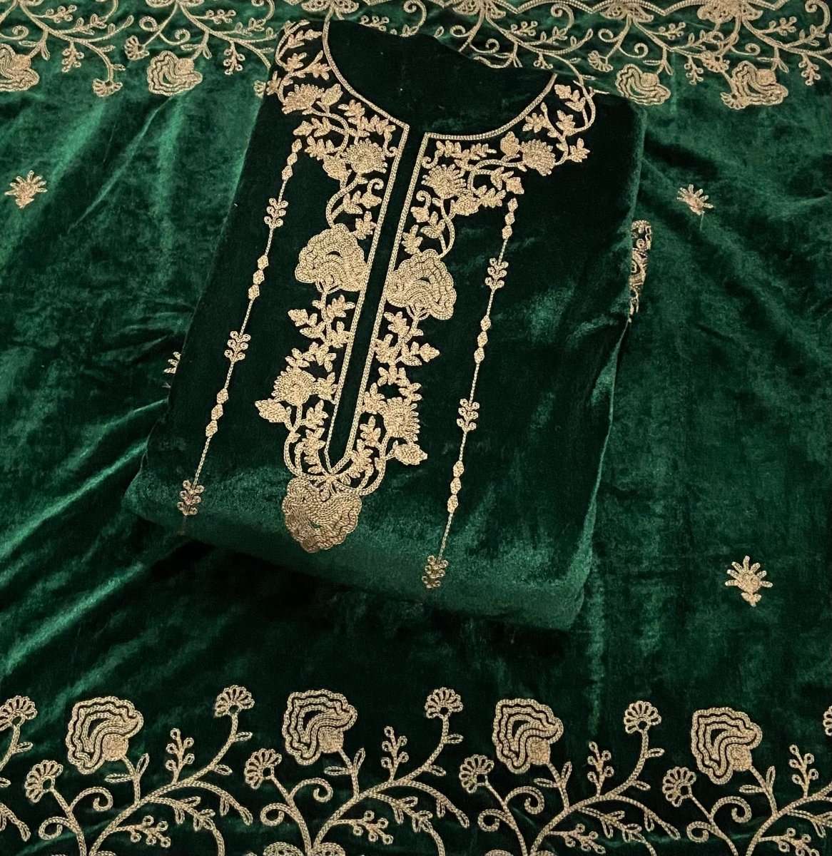 Dhamaka Offer Velvet Winter Suit Set(DN130) - Yanchi