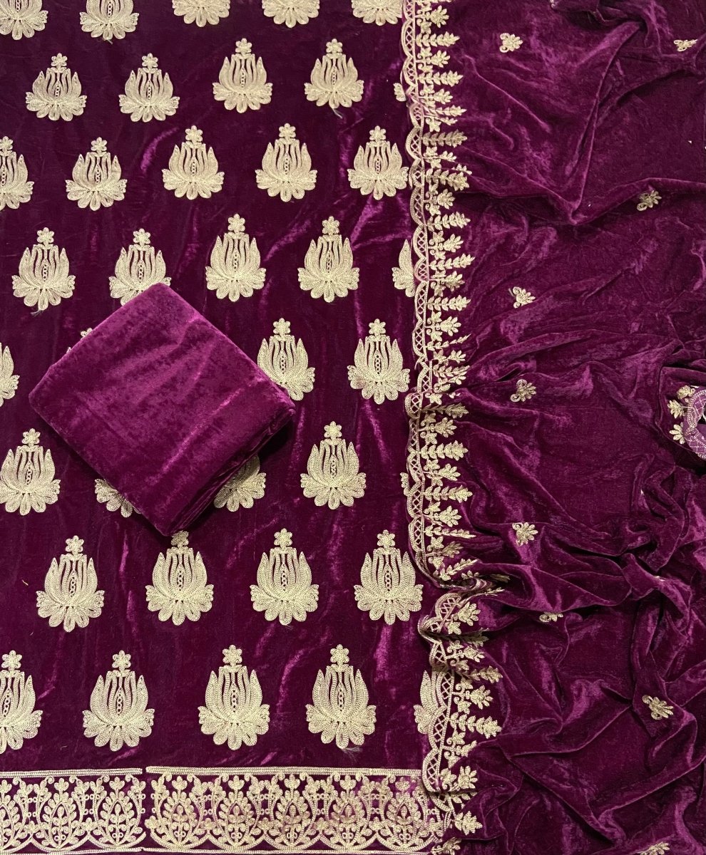 Dhamaka Offer Velvet Winter Suit Set(DN133) - Yanchi