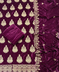Dhamaka Offer Velvet Winter Suit Set(DN133) - Yanchi