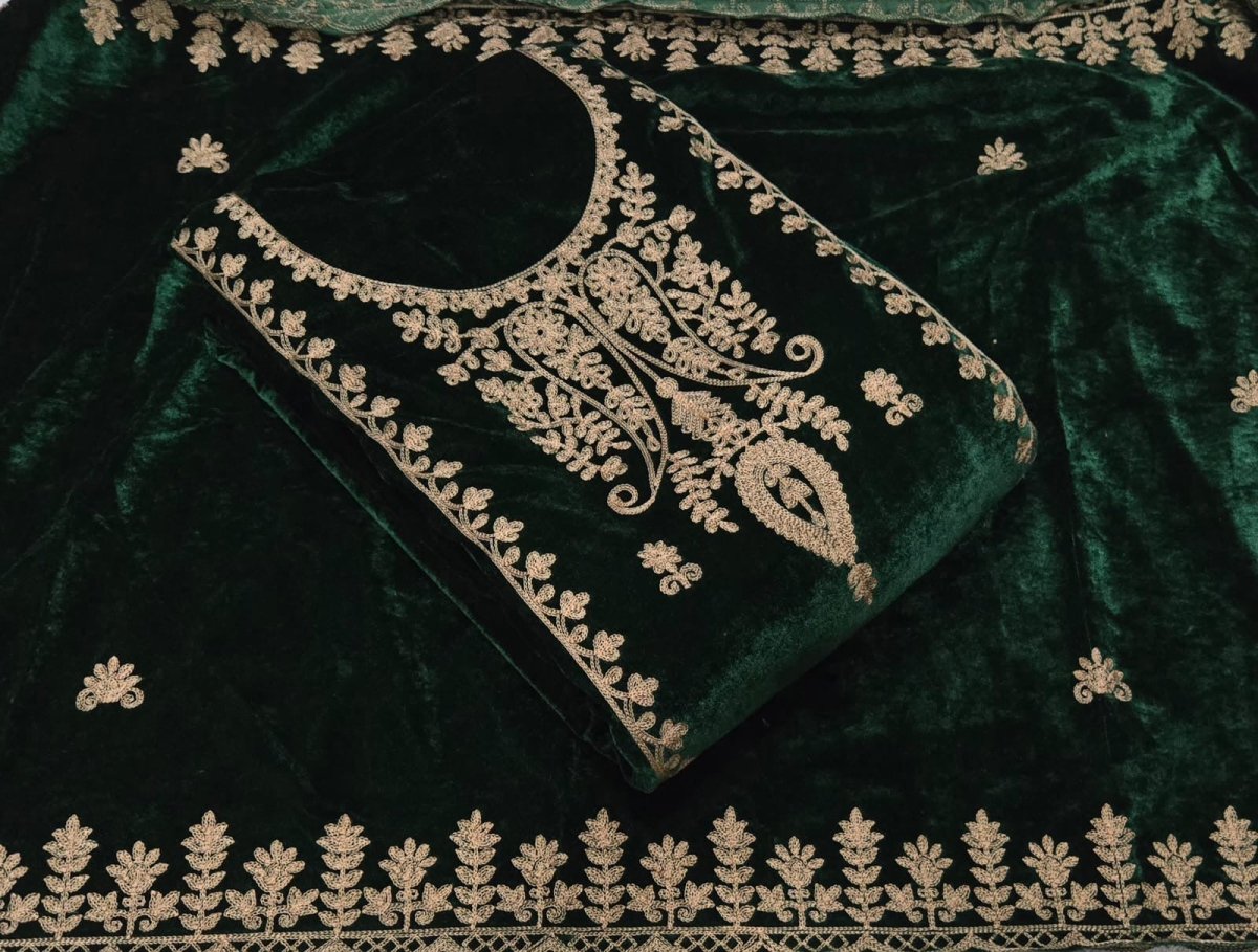 Dhamaka Offer Velvet Winter Suit Set(DN140) - Yanchi