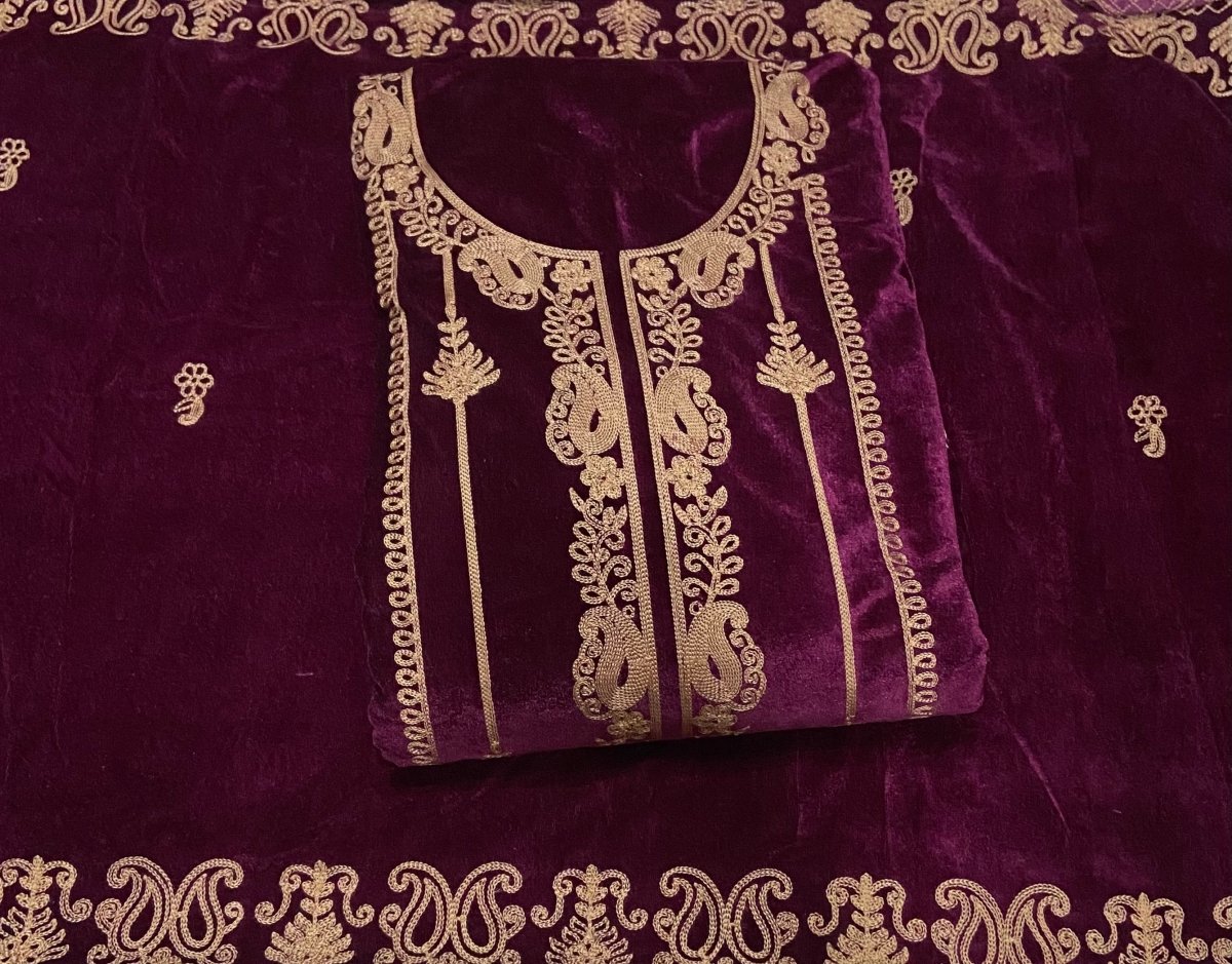 Dhamaka Offer Velvet Winter Suit Set(DN151) - Yanchi