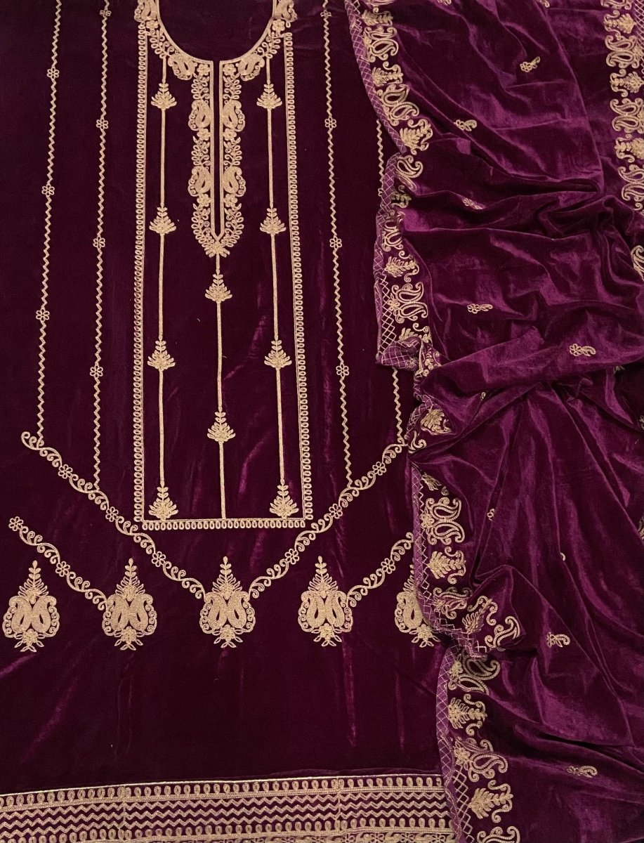 Dhamaka Offer Velvet Winter Suit Set(DN151) - Yanchi