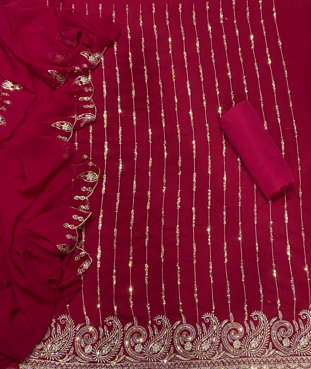 Dhamaka Offer Zomato Suit Set With Zari Work - Yanchi