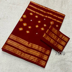 Elegant Pure Cotton Bandhej Print Saree - Yanchi