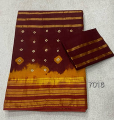Elegant Pure Cotton Bandhej Print Saree - Yanchi