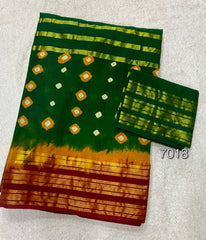 Elegant Pure Cotton Bandhej Print Saree - Yanchi