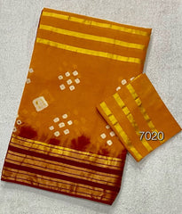Elegant Pure Cotton Bandhej Print Saree - Yanchi