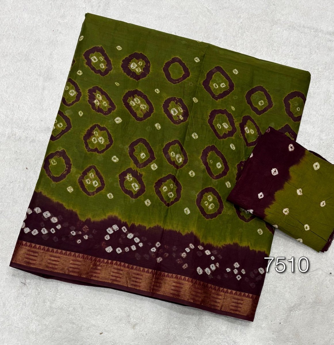 Elegant Pure Cotton Royal Bandhej Print Saree - Yanchi