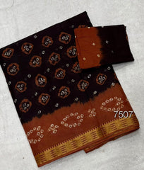 Elegant Pure Cotton Royal Bandhej Print Saree - Yanchi