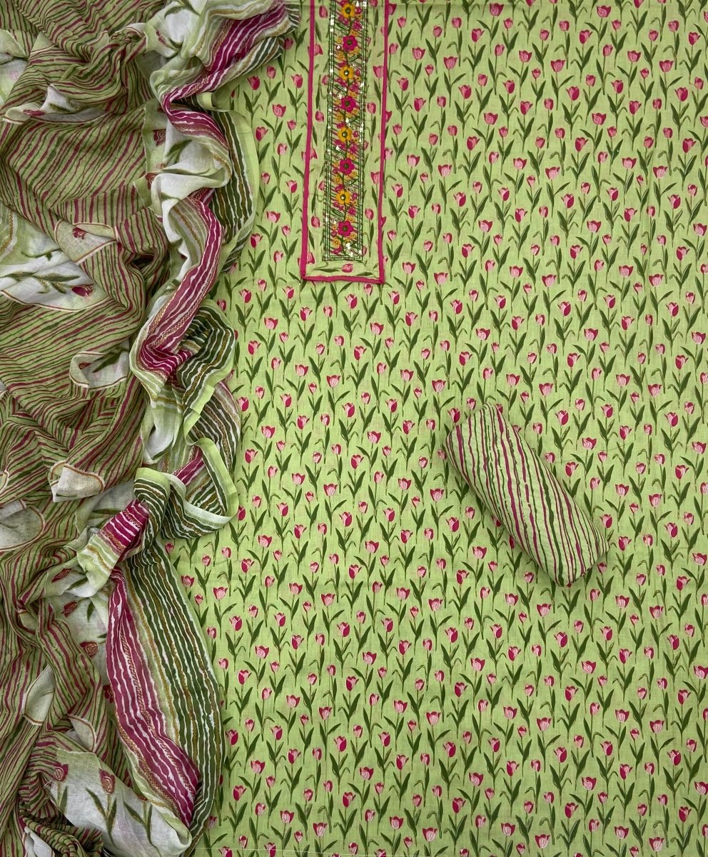 Elegant Work Pure Cotton Suit Set - Yanchi