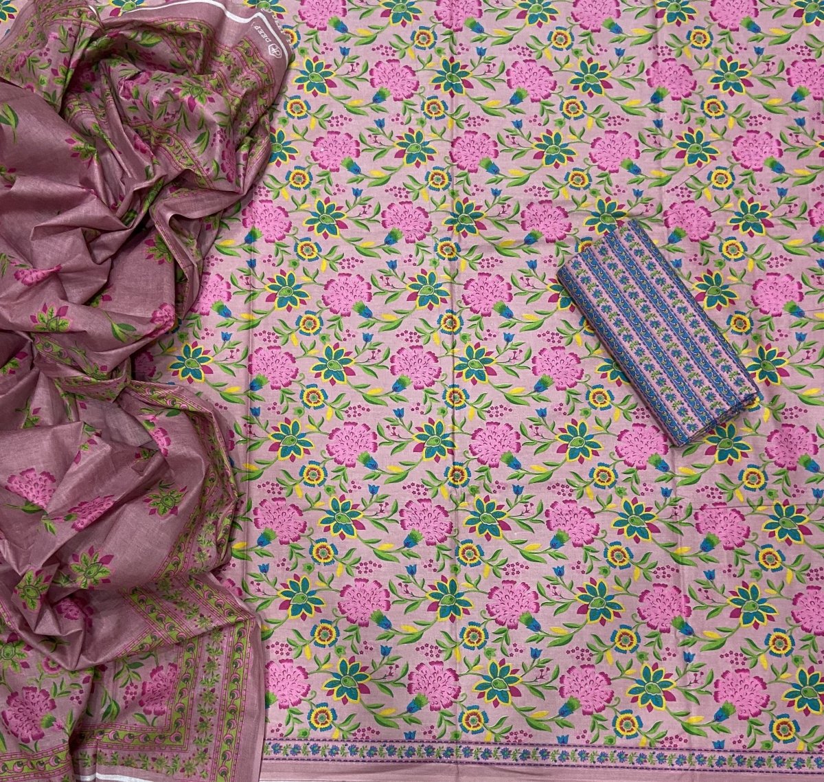 Enchant Cotton Print Suit Set - Yanchi