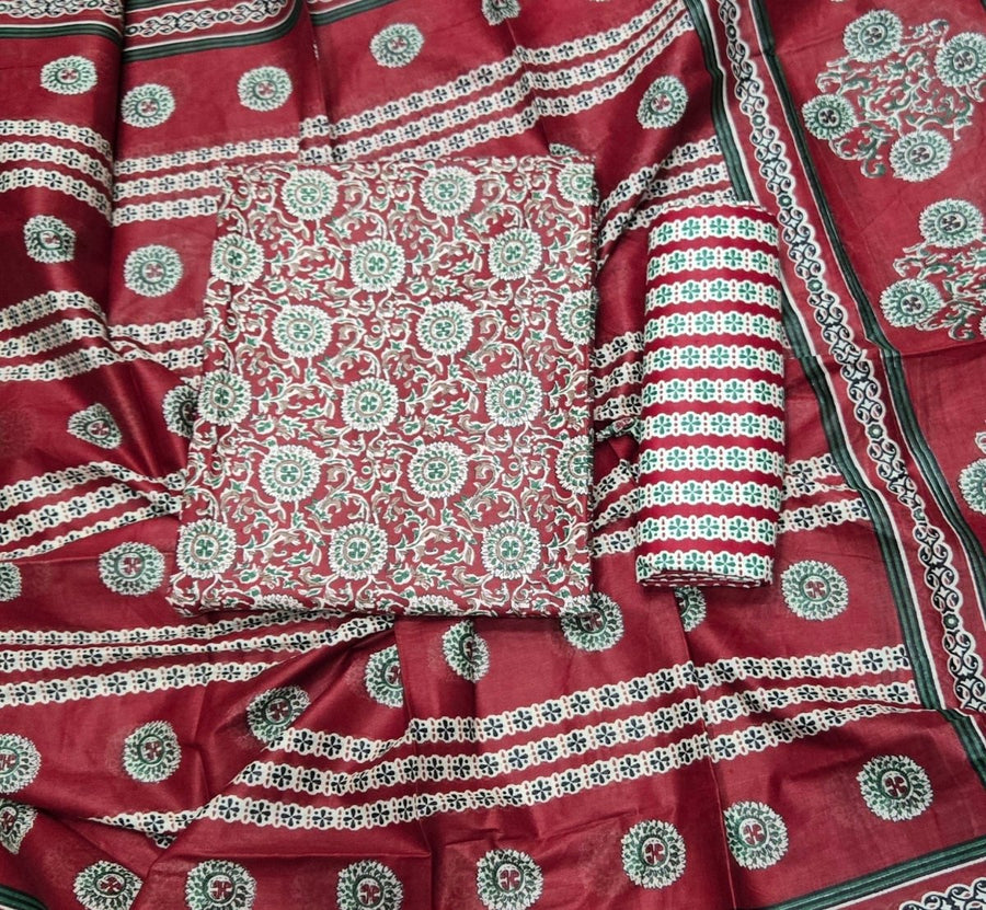 Enchant Cotton Print Suit Set - Yanchi