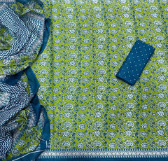 Enchant Cotton Print Suit Set - Yanchi