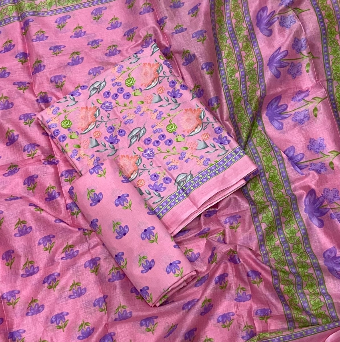 Enchant Cotton Print Suit Set(Maharani) - Yanchi