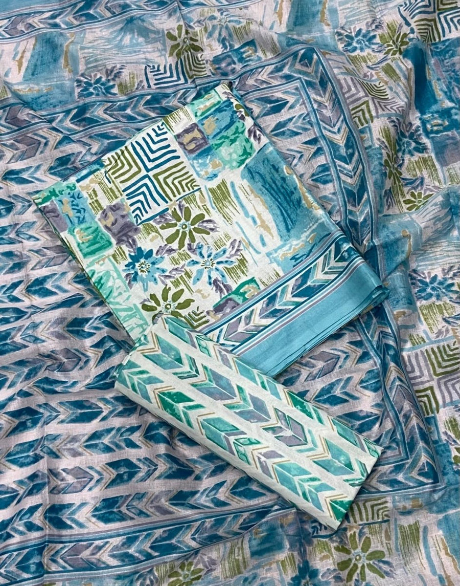 Enchant Cotton Print Suit Set(Maharani) - Yanchi