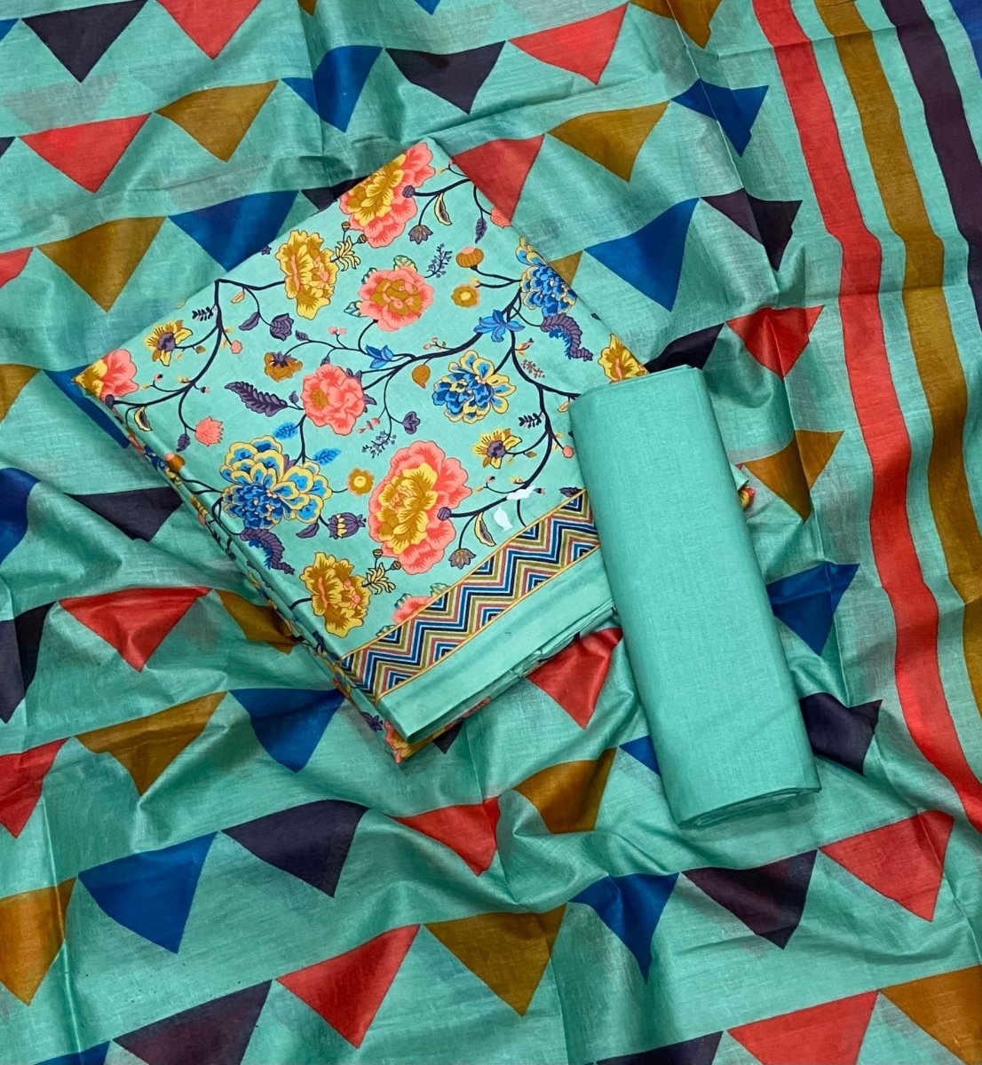 Enchant Cotton Print Suit Set(Maharani) - Yanchi